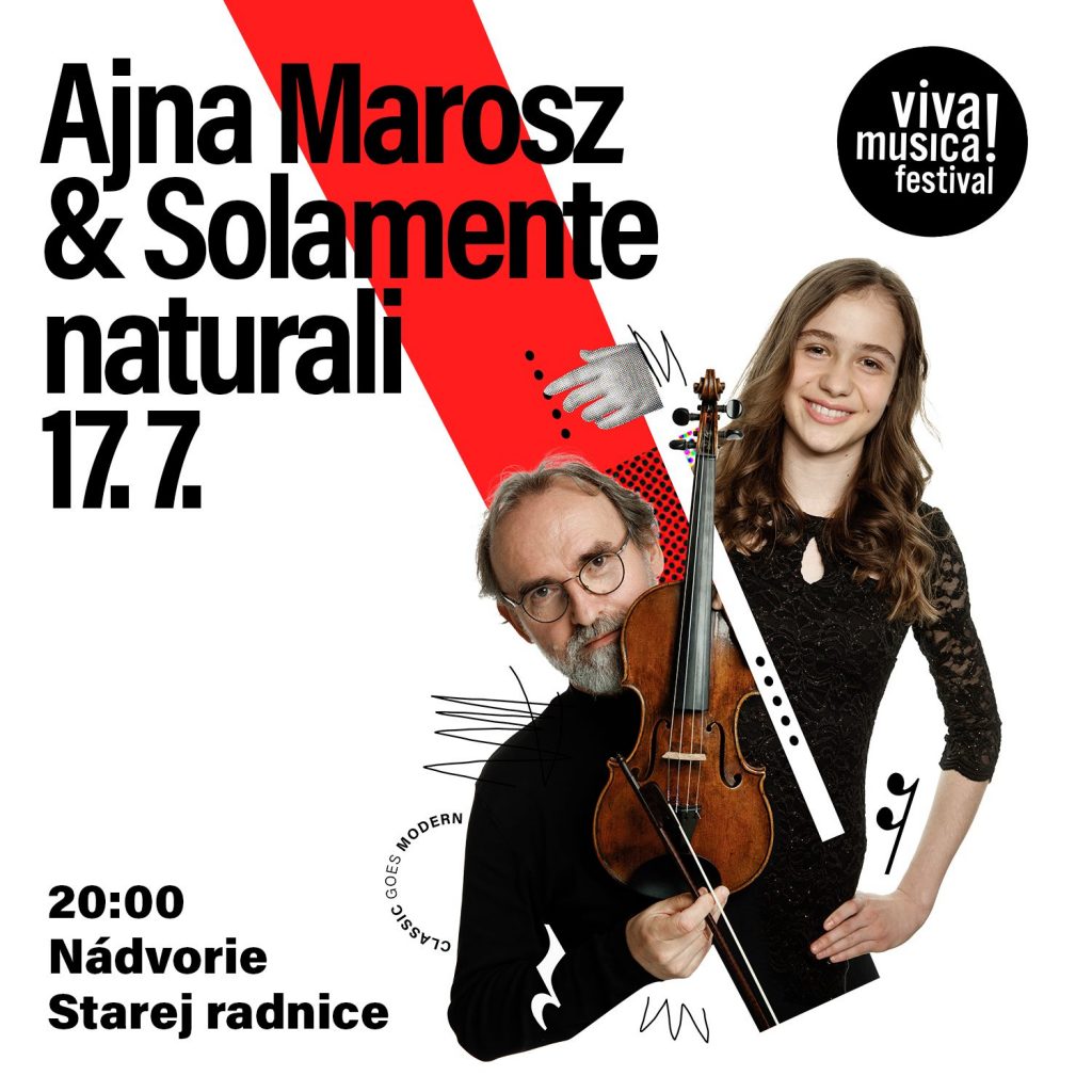 Otvárací koncert (17. 7.) na Nádvorí Starej radnice bude patriť premiérovej spolupráci súboru pre starú hudbu Solamente naturali s talentovanou Ajnou Marosz, ktorá v roku 2020 zvíťazila v medzinárodnej súťaži Virtuosos V4+.