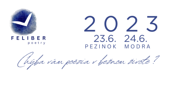 FELIBER POETRY – 5. ročník festivalu poézie v Pezinku a Modre 23 a 24. jún 2023