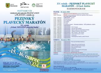 XV. ročník Pezinského plaveckého maratónu odštartuje 15. marca 2024