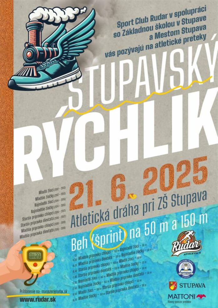Stupavský Rýchlik prináša šprintérsku zábavu pre deti