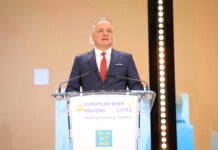 Partnerstvo a silné postavenie regiónov v budúcom rozpočte EÚ v centre diskusií Európskeho týždňa regiónov a miest v Bruseli 13 October 2025, EURegionsWeek Opening Session Belgium - Brussels - October 2025 © European Union / Octavian Carare Juraj DROBA, Chairman of the Bratislava self-governing Region