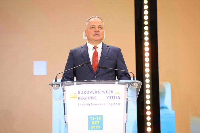 13 October 2025, EURegionsWeek Opening Session Belgium - Brussels - October 2025 © European Union / Octavian Carare Juraj DROBA, Chairman of the Bratislava self-governing Region