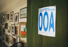 Foto zelených dverí s palgátom DOA