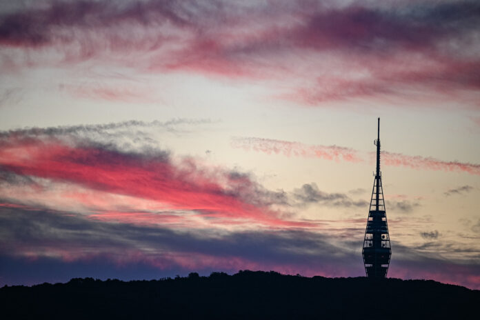 Magická obloha nad Bratislavou