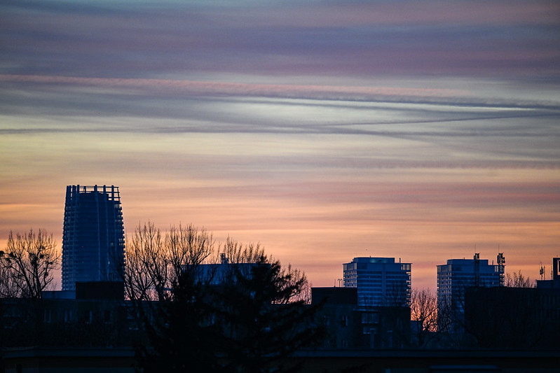 Magická obloha nad Bratislavou