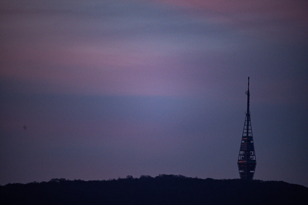 Magická obloha nad Bratislavou