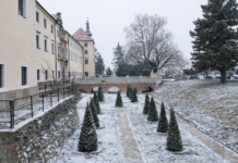 Ako v rozprávke. Stupavský kaštieľsky park pod snehom