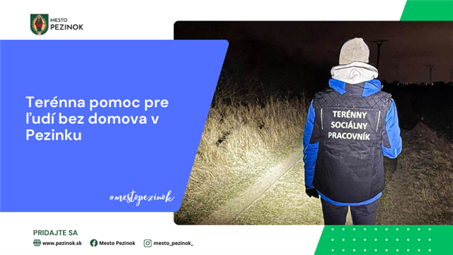 Pezinok Pomáha: Terénna Služba pre Bezdomovcov v Mrázivých Dňoch