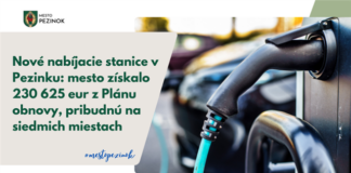 Pezinok napreduje v elektromobilite: Mesto získa nové nabíjacie stanice