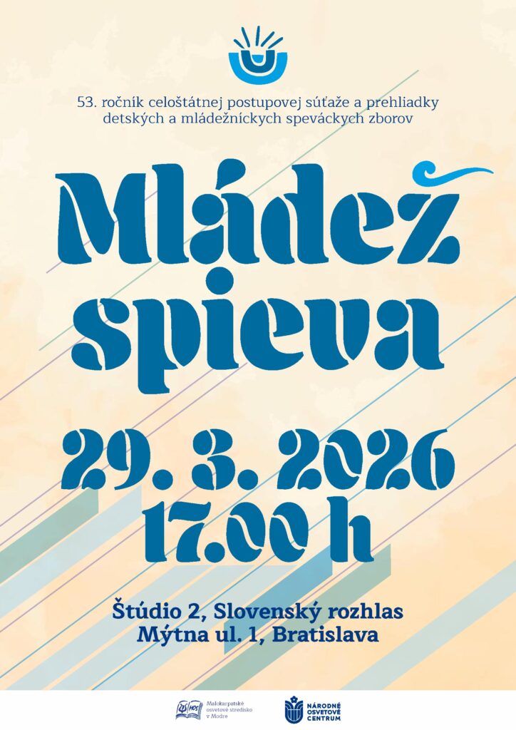 Plagát na mládež spieva