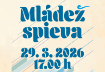 Obrázok s textom Mládež spieva 29.3.2026 o 17.00 h