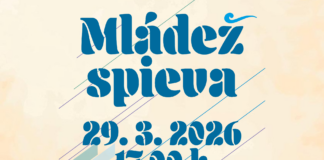 Obrázok s textom Mládež spieva 29.3.2026 o 17.00 h