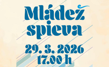 Obrázok s textom Mládež spieva 29.3.2026 o 17.00 h