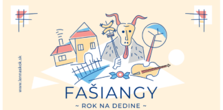 Domčeky, sneh a masky.