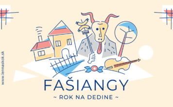 Domčeky, sneh a masky.