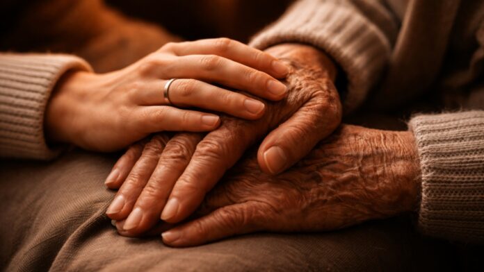 Gentle-Hand-Holding-Elderly-Hand-Close-Up