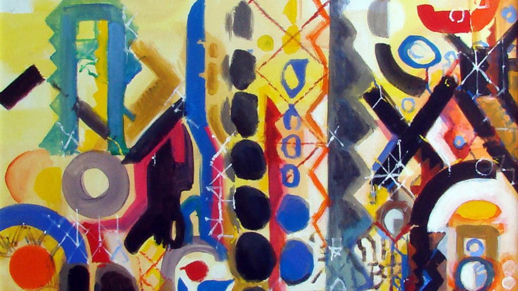 Abstraktná maľba Martina Kellenbergera