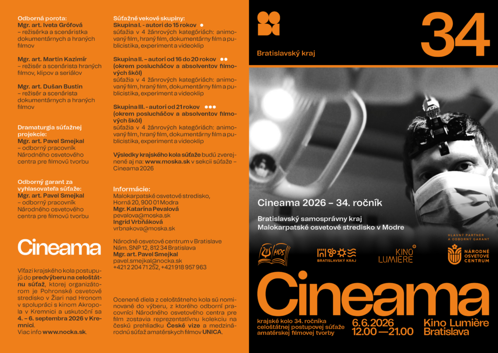 Cineama- predná brožúra