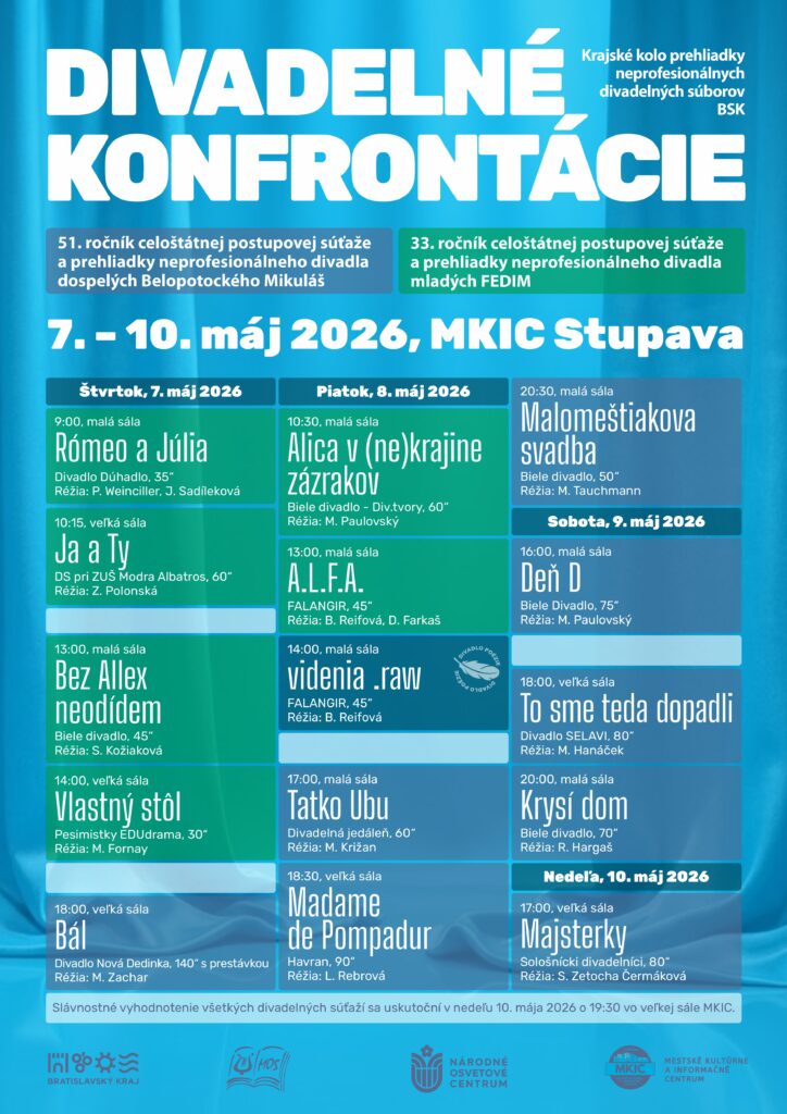 plagát divadelné konfrontácie
