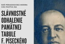 SOŠ pedagogická v Modre odhalí pamätnú tabuľu Ferdinandovi Píseckému