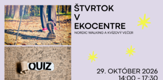 Aktívny štvrtok pre seniorov: Nordic walking a kvíz v Ekocentre Čunovo